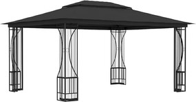 vidaXL Κιόσκι με Δίχτυα Ανθρακί 300 x 400 x 265 εκ.