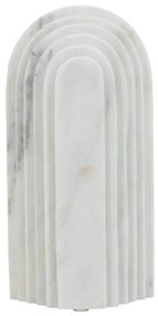 Artekko Marble Διακοσμητικό Γλυπτό Ρωμαϊκής Αρχιτεκτονικής Λευκό (12.5x5x25)cm Artekko 72177-DS