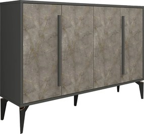 Κονσόλα Gordion Μάρμαρο / Ανθρακί FREFADA 140x35.3x95