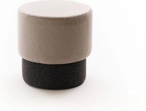 Πουφ Σκαμπό Μπεζ PATARA 40x40x40