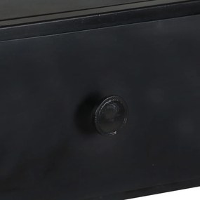 vidaXL Βιβλιοθήκη 60x35x180 εκ. από Ακατέργαστο Ξύλο Μάνγκο &amp; Σίδηρο