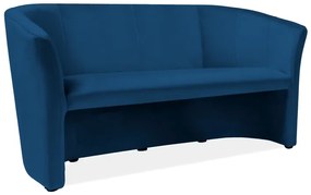 SOFA TM-3 VELVET GRANATOWY BLUVEL 86 / WENGE DIOMMI-80-3062