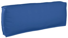 vidaXL Μαξιλάρι Παλετών για Πλάτη Μπλε Royal 120x40x12 εκ. Ύφασμα Oxford