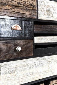 Συρταριέρα Finca 10 Drawers 70x30x90εκ - Μαύρο