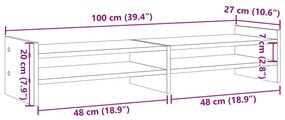 ΒΑΣΗ ΟΘΟΝΩΝ ΓΚΡΙ ΤΟΥ ΣΚΥΡΟΔΕΜΑΤΟΣ 100X27X20 ΕΚ. ΑΠΟ ΜΟΡΙΟΣΑΝΙΔΑ 854790