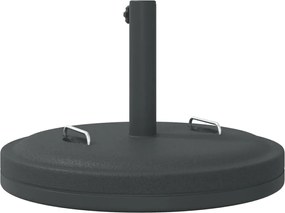 vidaXL Βάση Ομπρέλας με Λαβές για Ιστό Ø38/48 χιλ. 25 κ. Στρογγυλή