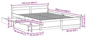 ΣΚΕΛΕΤΟΣ ΚΡΕΒ. ΧΩΡΙΣ ΣΤΡΩΜΑ ΛΕΥΚΟ 120X200 ΕΚ ΜΑΣΙΦ ΠΕΥΚΟ 3301687