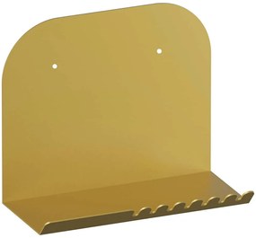 Ράφι Τοίχου Short Pouch 491CRT1308 28x12x23cm Gold