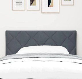 vidaXL Κεφαλάρι Σκούρο Γκρι 90 cm Βελούδο