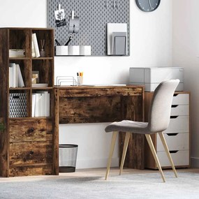 vidaXL Γραφείο Καπνιστή δρυς 90 x 40 x 76 εκ. Επεξεργασμένο ξύλο