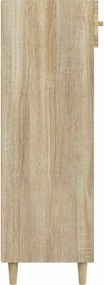 VidaXL Παπουτσοθήκη Sonoma Δρυς 60x35x105 εκ. από Επεξεργασμένο Ξύλο