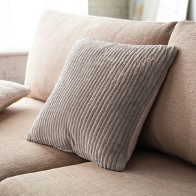 Διακοσμητική Μαξιλαροθήκη Fleece  (45x45) Gofis Home Softy Grey 478/15