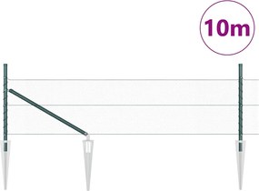 vidaXL Στύλος Περιφράξεων Πράσινο 10 x 0,4 μ (13 mm πλέγμα)
