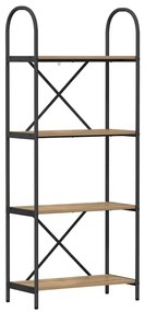 vidaXL Ράφι Βιβλίων artisan δρυς 60 x 30 x 146 εκ Επεξεργασμένο ξύλο