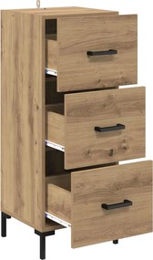vidaXL Πλαϊνό γραφείο Artisan Oak 34,5 x 34 x 90 εκ.