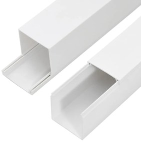 vidaXL Κανάλι Καλωδίων 40 x 40 χιλ. 10 μ. από PVC