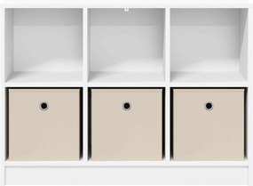 vidaXL Πλαϊνό γραφείο Λευκό 88,5 x 27,5 x 63,5 εκ