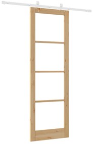 vidaXL Συρόμενη Πόρτα  με Σετ Υλικών 78x232 cm Μασίφ Ξύλο Πεύκου