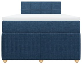 ΚΡΕΒΑΤΙ BOXSPRING ΜΕ ΣΤΡΩΜΑ ΜΠΛΕ 120X200 ΕΚ. ΥΦΑΣΜΑΤΙΝΟ 3287429