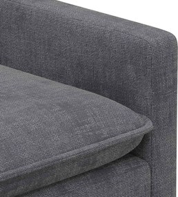 vidaXL Καναπές Σκούρο Γκρι 156 x 81 x 87,5 εκ Πολυεστέρας