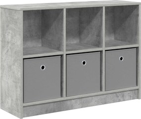 vidaXL Πλαϊνό γραφείο Σκυρόδεμα Γκρι 88,5 x 27,5 x 63,5 εκ