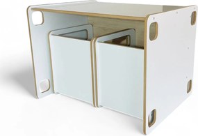 Σέτ Παιδικό Τραπεζάκι με 2 Καρέκλες Cubo White