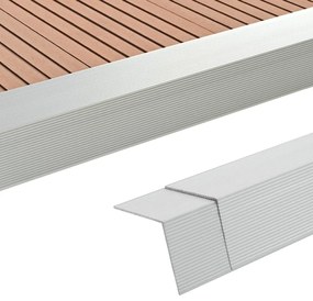 vidaXL Γωνίες Deck 5 τεμ. Ασημί 170 εκ. από Αλουμίνιο