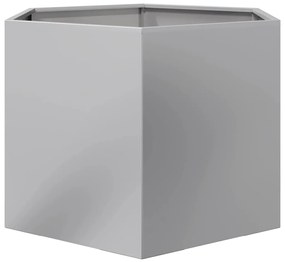 vidaXL Ζαρντινιέρα Κήπου Εξάγωνη 69x60x45 εκ. Γαλβανισμένο Χάλυβα
