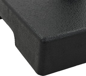 vidaXL Βάση Ομπρέλας Τετράγωνη Μαύρη 8 κ. από Συνθετική Ρητίνη