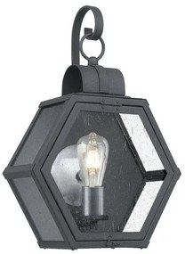 Απλίκα Φωτιστικό Τοίχου Μεσαίο E27 60W IP44 Heath Elstead QN-HEATH-M-MB Μαύρο
