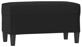 vidaXL Πάγκος Μαύρος 70 x 35 x 41 εκ. από Συνθετικό Δέρμα