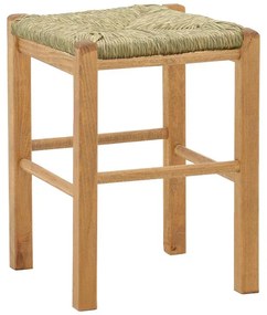 Σκαμπό καφενείου Oligor-Charchie I μασίφ ξύλο οξιάς λούστρο καρυδί 34x34x47εκ 35x35x78 εκ.