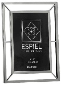 Κορνίζα Επιτραπέζια Μεταλλική FAM407 10Χx15cm Silver Espiel Metal