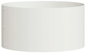vidaXL Ζαρντινιέρες κήπου 5 pcs Λευκό 40 x 40 x 20 cm Ατσάλι