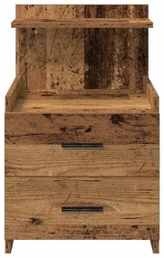 vidaXL Κομοδίνο με 2 Συρτάρια από Παλιό Ξύλο 40x36,5x62 εκ.