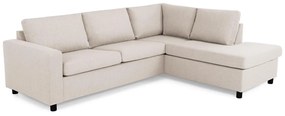 Γωνιακός Καναπές Scandinavian Choice C148, Μαύρο, Beige, 250x195x79cm, Πόδια: Πλαστική ύλη | Epipla1.gr