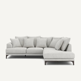 Γωνιακός καναπές από ύφασμα μελανζέ, ARMENTO