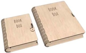 Intra Plywood BookBox – Ξύλινο Κουτί Αποθήκευσης σε Σχήμα Βιβλίου (4mm) 57x24x23 cm Box26-01864