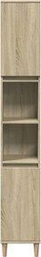 vidaXL Ντουλάπι Μπάνιου Sonoma Δρυς 30x30x190 εκ. Επεξεργασμένο Ξύλο