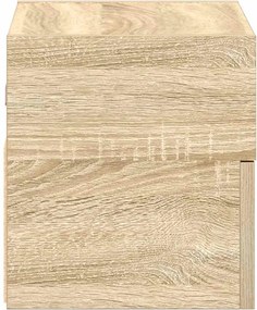 vidaXL Κομοδίνο Επιτοίχιο Sonoma Δρυς 45x26x28,5 εκ.