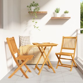 vidaXL σετ μπαρ καρυδιάς επίπλων κήπου 3 κομματιών από μασίφ ακακία