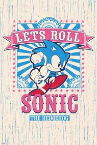 Αφίσα Sonic the Hedgehog - Let‘s Roll, (61 x 91.5 cm)