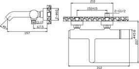 Karag Joan Marmo 24603 Bianco - Μπαταρία λουτρού