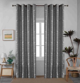 Κουρτίνα Με Τρέσα Σκίασης 270x280cm Γκρι 6043-19