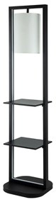 Artekko Shelf Φωτιστικό Επιδαπέδιο Ραφιέρα Μέταλλο Μαύρο (42.5x43.5x188.5)cm