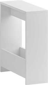 Τραπεζάκι βοηθητικό Simpi Megapap χρώμα λευκό 55x20x60εκ.