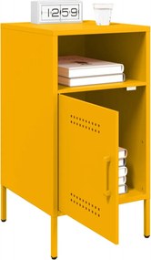 vidaXL Κομοδίνα 2 τεμ. Μουσταρδί 36 x 39 x 68 εκ. από Χάλυβα