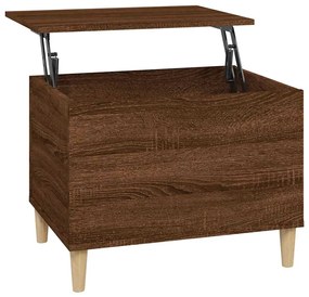 vidaXL Τραπεζάκι Σαλονιού Καφέ Δρυς 60x44,5x45 εκ. Επεξεργασμένο Ξύλο