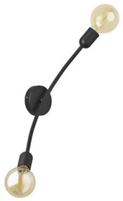 Απλίκα Φωτιστικό Τοίχου δίφωτο HELIX TK Lighting-2721-Μαύρο 2721