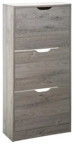 Παπουτσοθήκη Drawy 5five με 3 ράφια, 6 επίπεδα και διαστάσεις 60x23.3x119.5cm - Grey oak